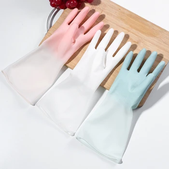 1 пара силиконовых перчаток для чистки, перчатки для мытья посуды, Скруббер, губка для мытья посуды, Резиновые перчатки, инструменты для чистки