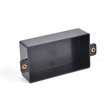 1 шт. черный пластиковый герметичный корпус звукоснимателя хамбакера для частей электрогитары, герметичная крышка хамбакера