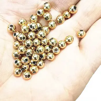 100шт Круглые бусины 5*3 мм, подвески из нержавеющей стали, подвески для самостоятельного изготовления ожерелья, браслетов, ювелирных изделий