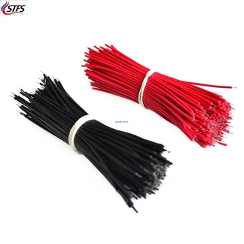 100шт Соединительный кабель для макетной платы, провода луженые 0,96 см, черный и красный _wire