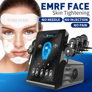 2024 Профессиональная электростимуляция лица Emrf Машина для лифтинга лица Ems RF PEFACE Sculpt Подушечки для лица Массажное устройство