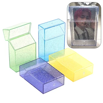 3-дюймовый Прозрачный ящик для хранения канцелярских принадлежностей Kawaii Blingbling Держатель для фотокарточек Box Case Container Idol Albumes Photo Storage Box