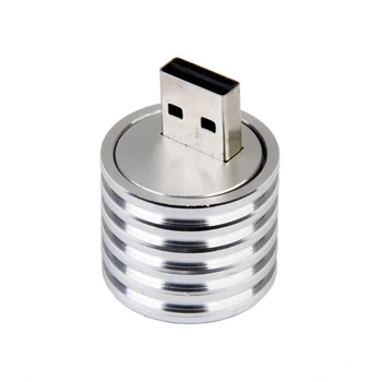 3X Алюминиевая 3 Вт USB светодиодная лампа Розетка Прожектор Фонарик Белого света