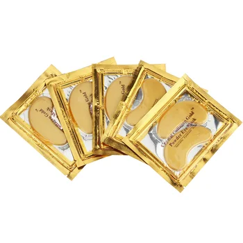 5 Упаковок Увлажняющих антивозрастных патчей с коллагеном Gold Crystal Colageno для удаления темных кругов под глазами Beauty