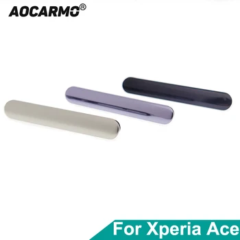 Aocarmo для Sony Xperia Ace Разъем для SIM-карты, разъем для подключения к пыли, замена крышки Черный / серебристый/ Серый /фиолетовый