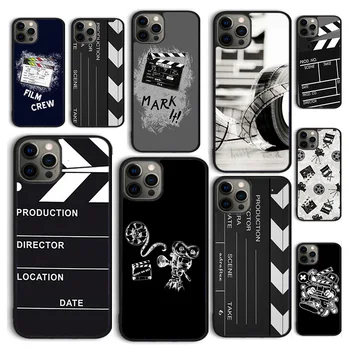Autumu Clapper board Film Movie maker Чехол для телефона iPhone 15 12 mini X XS XR 11 13 14 Pro Max SE 2020 Apple 6S 7 8 Plus