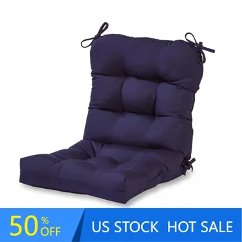 Greendale Home Fashions Темно-синий, 42 x 21 дюйм. Наружная реверсивная подушка для стула с ворсом