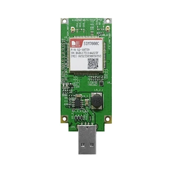 SIM7000C USB-адаптер B1/B3/B5/B8 NB-модуль Интернета вещей LTE CAT-M1 (eMTC) GNSS (GPS, ГЛОНАСС), конкурирующий с SIM900 и SIM800