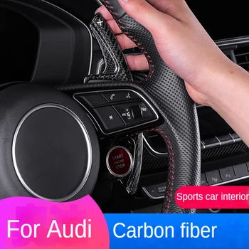 T-Carbon 1 Пара Удлинитель Рычага Переключения передач Рулевого Колеса Автомобиля Для Audi A4L/A5/S4/S5/A6L/A7/Q5L/Q7 Автомобильные Аксессуары