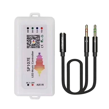 WIFI RGB SP107E Pixel IC SPI Музыкальный Bluetooth-Контроллер для WS2812 SK6812 SK9822 RGBW APA102 LPD8806 Strip DC5-24V