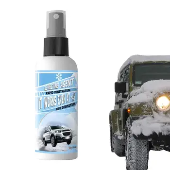 Автомобильный спрей-антиобледенитель для лобового стекла автомобиля snow spray быстро растапливает снег автомобильный зимний спрей snow spray улучшает видимость