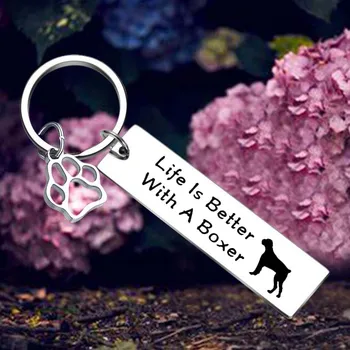 Брелок для ключей с подарками любителям собак Жизнь становится лучше с французским бульдогом Брелок-подвеска ювелирные изделия
