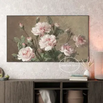Винтажный Цветок Розы Натюрморт Плакат Floral Art От Abbott Handerson Thayer Печать Холст Настенные Панно для Декора Гостиной