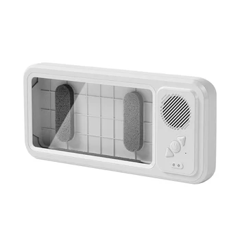 Водонепроницаемый сенсорный экран с защитой от запотевания и динамиком Bluetooth, настенный держатель для телефона в ванной комнате с душем