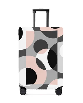 Геометрический Розовый Абстрактный чехол для багажа, Эластичный чехол для чемодана, чехол для пыли для багажа, чехол для дорожного чемодана 18-32 дюймов