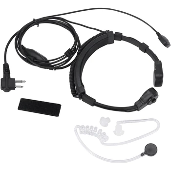 Горловой микрофон, минифон, скрытая акустическая трубка, наушник-гарнитура для двусторонней радиосвязи Motorola
