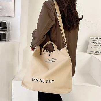 Женские холщовые сумки-тоут, повседневная рабочая сумка через плечо, сумка с верхней ручкой, сумки через плечо