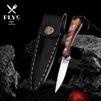 Карманный нож PLYS Outdoor высокого качества для кемпинга, охоты, тактики выживания, карманный инструмент EDC с ножнами для хранения ножей