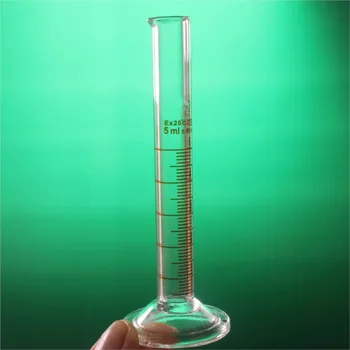 Лабораторный цилиндр объемом 5 мл с высокой шкалой из боросиликатного стекла 3.3 Мерный стаканчик Лабораторные принадлежности