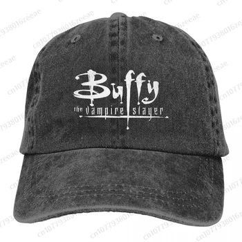 Логотип Buffy The Vampires Slayer, Модная хлопковая бейсболка Унисекс, Регулируемая Мужская Женская джинсовая шляпа для взрослых