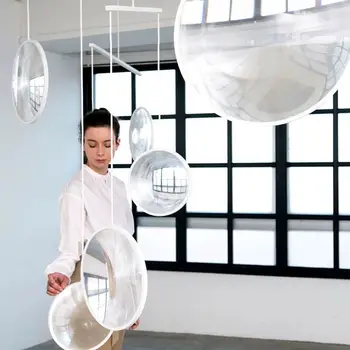 Люстра Yuji Okitsu LED Round clear glass light реплика дизайнерской лампы для гостиной отеля дизайнерская мебель для столовой li