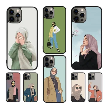Мусульманский Исламский Арабский Хиджаб Gril Чехлы Для Мобильных Телефонов Чехол Для iPhone 15 14 12 13 mini 11 Pro MAX XR XS apple 6 7 8 Plus SE2020