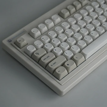 Набор колпачков для ключей ECHOME в минималистском ретро-стиле с подкладкой из ПБТ-краски, серый сферический колпачок для клавиатуры, колпачок для клавиш MA Profile для механической клавиатуры