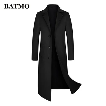 новое поступление 2024 года, осенний высококачественный шерстяной тренч X-long для мужчин, мужское пальто, шерстяные куртки, B005