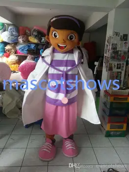 Новый Взрослый Хэллоуин Рождественская Девочка Doc McStuffins Mascotte Необычный Мультяшный Костюм Талисмана Плюшевое Маскарадное Платье Костюм Талисмана