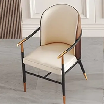 Обеденные стулья с золотыми ножками, водонепроницаемые Детские Детские Скандинавские Передвижные Обеденные стулья, мебель для спальни, Sedie Sala Da Pranzo для дома