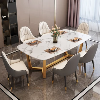 Обеденный стол в минималистичном стиле, кухонные островки, стол в скандинавском стиле для прихожей, стол для столовой в салоне, прозрачный стол, ясли, гостиничная мебель