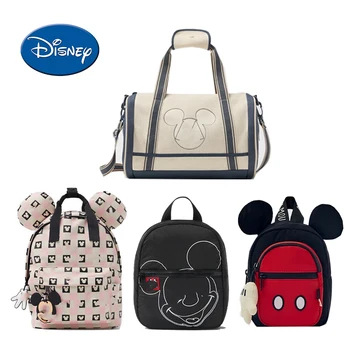 Оригинальные рюкзаки Disney с Микки Маусом, холщовые сумки, сумки для боулинга, детские школьные сумки, детские ранцы loungefly Disney