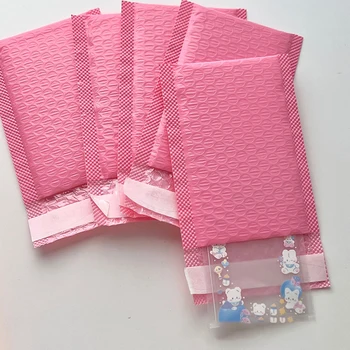 Пакет для упаковки в пузырчатую пленку Розово-фиолетовый пакет для пузырей, утолщенный пакет для экспресс-доставки, Самоклеящаяся наклейка для курьерской доставки, почтовые отправления