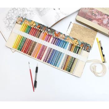 Пенал для карандашей, пенал с прорезями, пенал для карандашей, цветные карандаши с футляром, пенал для цветных карандашей, пенал для рулонов