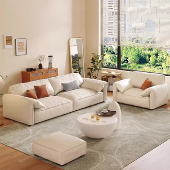 Плюшевое кресло для гостиной, диван-шезлонг из натуральной кожи, романтический роскошный диван, Элегантные угловые диваны Wohnzimmer, мебель для дома