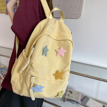 Повседневный нейлоновый женский рюкзак Stars, школьная сумка, подростковые рюкзаки для ноутбуков, женская дорожная сумка через плечо, рюкзак большой емкости
