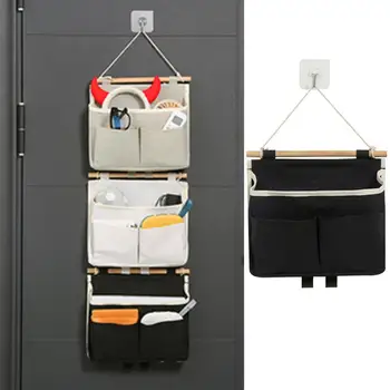 Подвесная сумка-органайзер Вместимость Настенные сумки для организации двери в ванную комнату Несколько карманов Ключи Солнцезащитные очки для маленьких