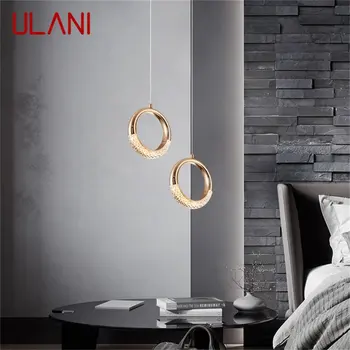 Подвесной светильник ULANI, современные светодиодные креативные светильники, Круглое кольцо, декоративное для домашней лестницы, прохода.