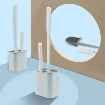 Подвесные щетки TPR Напольные Аксессуары для ванной комнаты для чистки щетины Силиконовый держатель для инструментов с унитазом Настенный