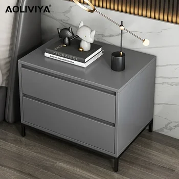 Прикроватный столик SH AOLIVIYA, современный минималистичный итальянский высококачественный прикроватный столик, шкаф для хранения в спальне, Новый шкафчик