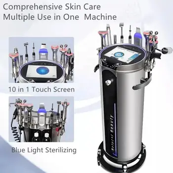 Профессиональная машина для гидродермабразии 10 В 1 для очищения лица и ухода за кожей, оборудование для аква-пилинга и микродермабразии, Оборудование для красоты