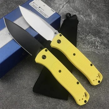 Разноцветный складной нож с тактическим лезвием BM 535 CPM-20CV, усиленная ручка из нейлонового волокна, карманные ножи для спасения на открытом воздухе