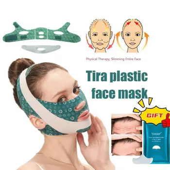 Регулируемая V-образная повязка для лица, подтягивающий пояс, Уменьшающий двойной подбородок, маска для сна, средство для ухода за кожей лица, ленты для подтяжки лица
