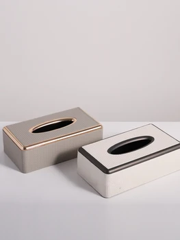 Современная легкая роскошная коробка из тканой кожи для образцов, офиса продаж, украшения входа в клуб отеля