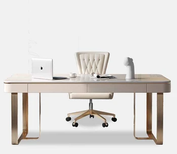 Современный комплект мебели для кабинета высокого класса, комбинированный каллиграфический офисный стол старшего мастера design sense
