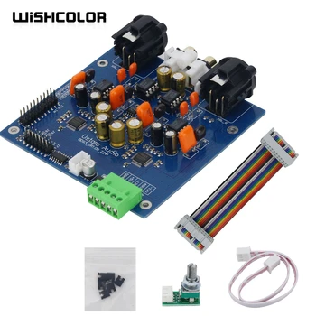 Стандартная плата Wishcolor BD93 Dual AK4493 SEQ DAC HiFi Audio Decoder Kit 32Bit/PCM384kHz С Жестким Декодированием DSD