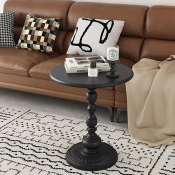 Стол со стороны дивана в скандинавском стиле, Роскошные минималистичные Белые Журнальные столики, Круглая мебель для прихожей, Гостиная GM