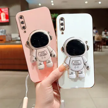 Чехол для телефона Xiaomi 9 с роскошным покрытием, складная подставка для астронавта с ремешком, чехол для телефона