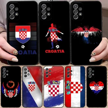 Чехол для телефона с Флагом Хорватии Для Samsung Galaxy A53 A13 A31 A21 A02 A33 A22 A52 A73 A32 A50 A20 A40 A23 Задняя крышка